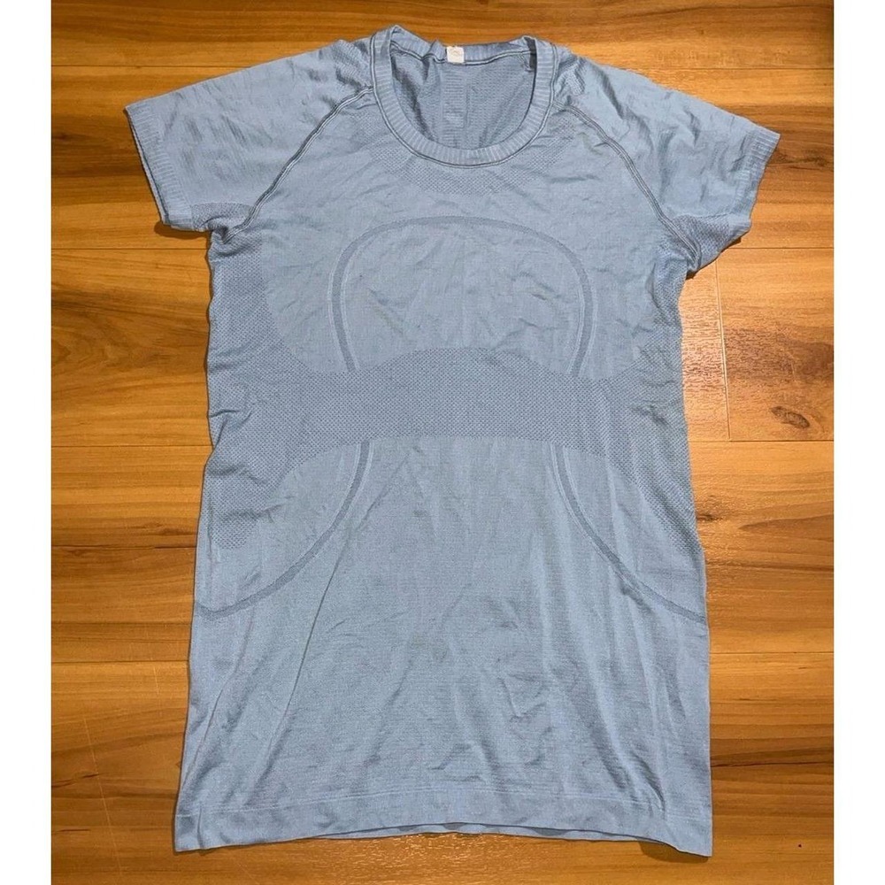 Women's Athletic T-Shirt Blue Short Sleeve